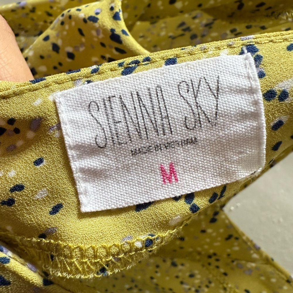 Sienna Sky Mustard Floral Blouse - Picture 3 of 4